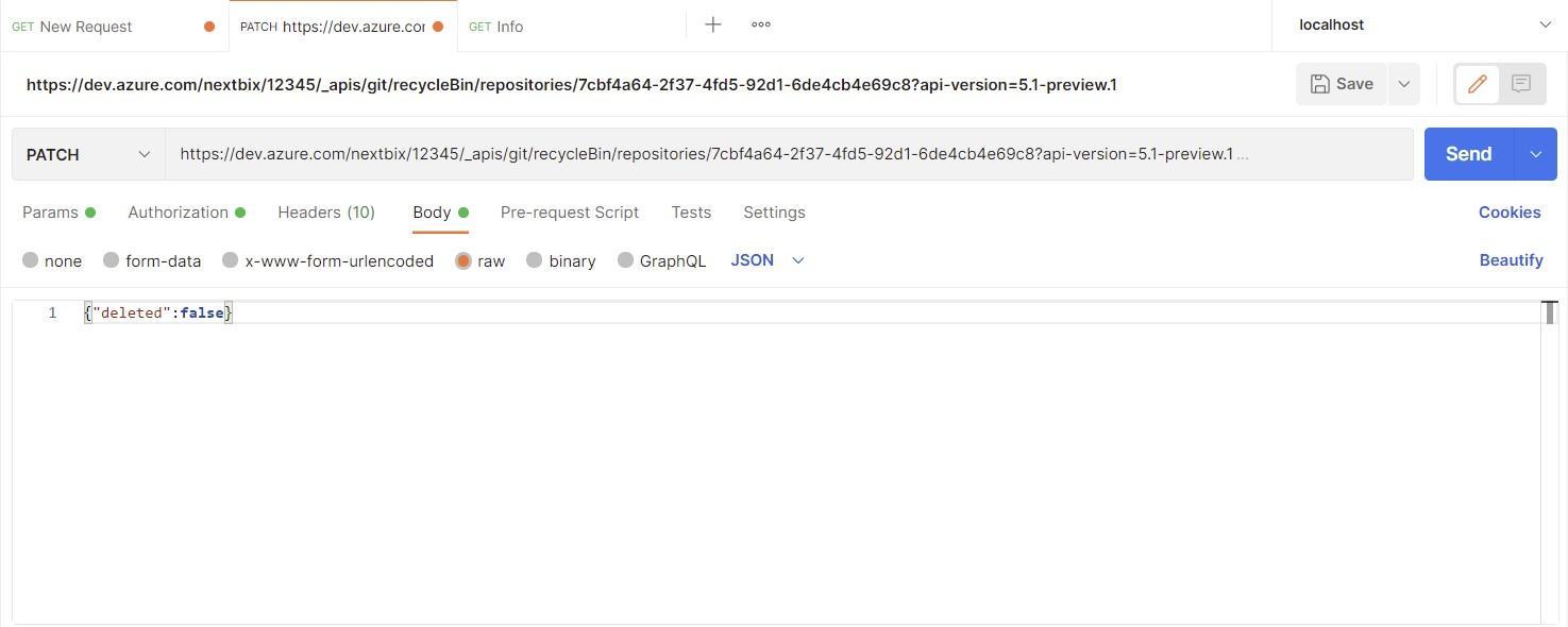 How to Recover Deleted Azure DevOps Repository?