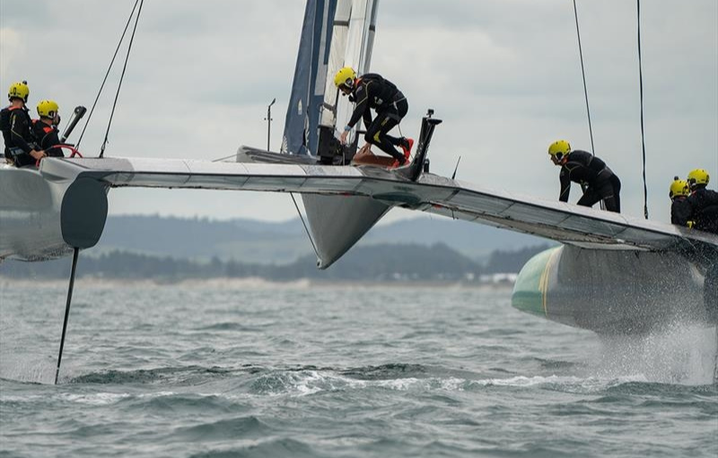 «Like the America's Cup», but even faster the F50 winged catamaran is