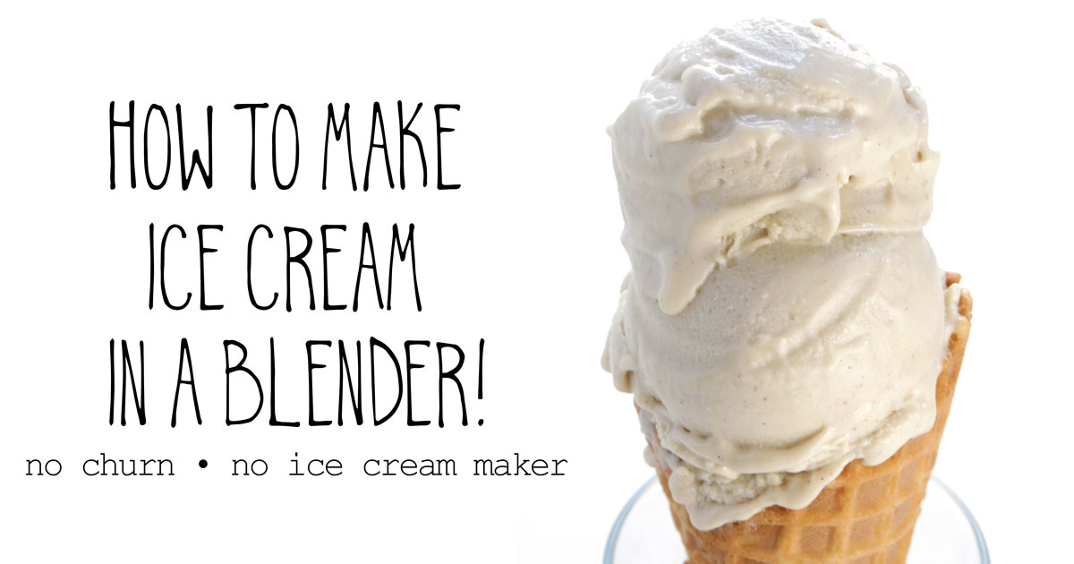 How to Make Ice Cream in a Blender! • It Doesn't Taste Like Chicken