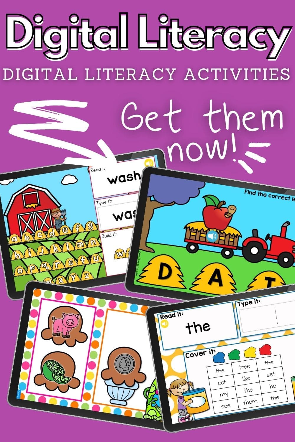 First Grade Sight Words Digital I Spy Activity I Teach Too