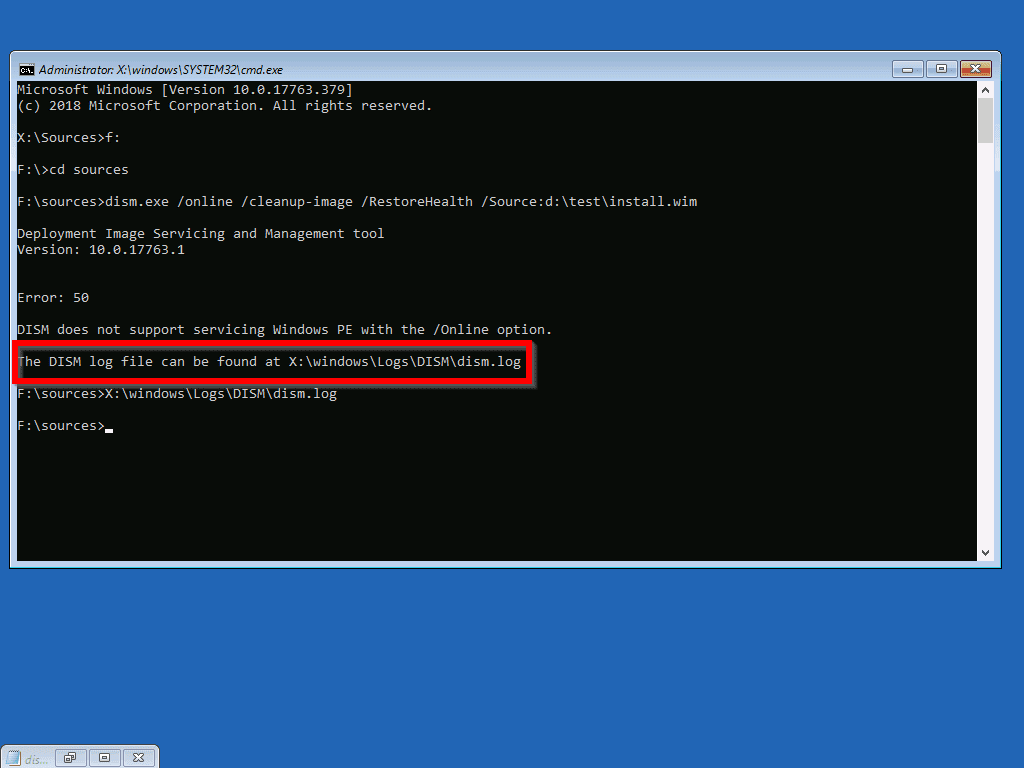 DISM.exe /CleanupImage /Restorehealth Explained