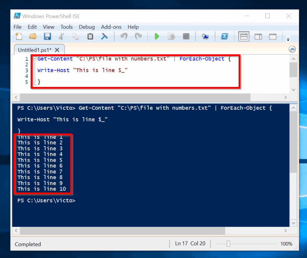 Foreach in File Powershell How to Iterate the Content of a Text File