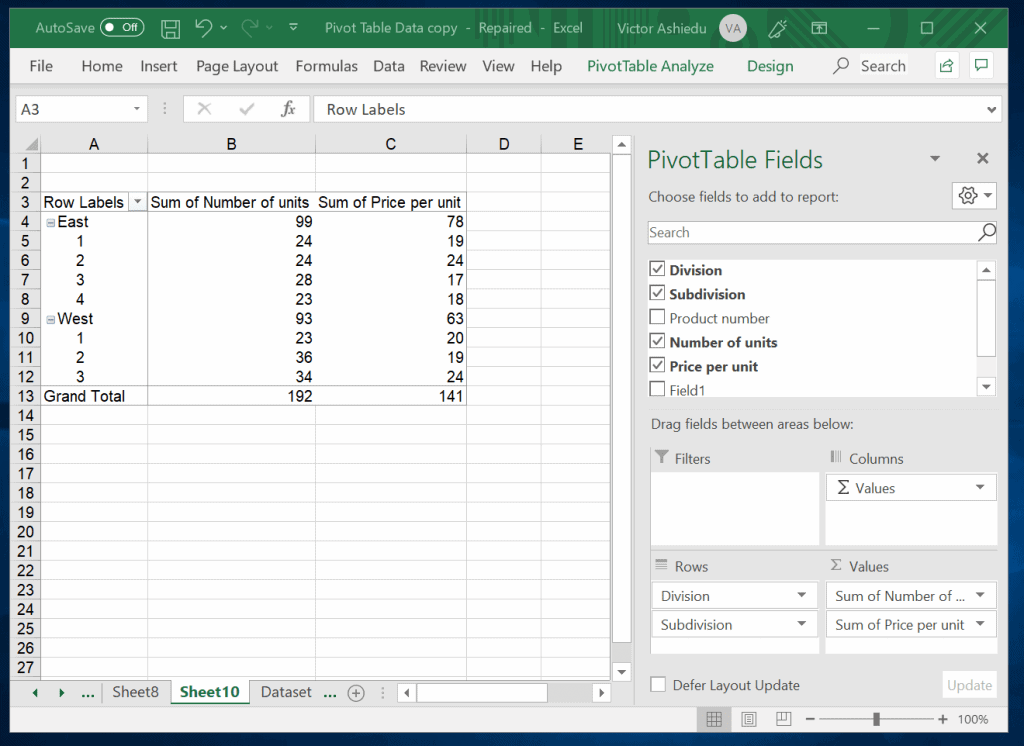 How To Change Pivot Table Column Header at Brian Pettigrew blog