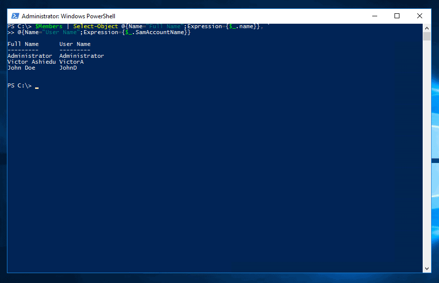 Powershell Get AD Group Members Script Step by Step Plus Final Script