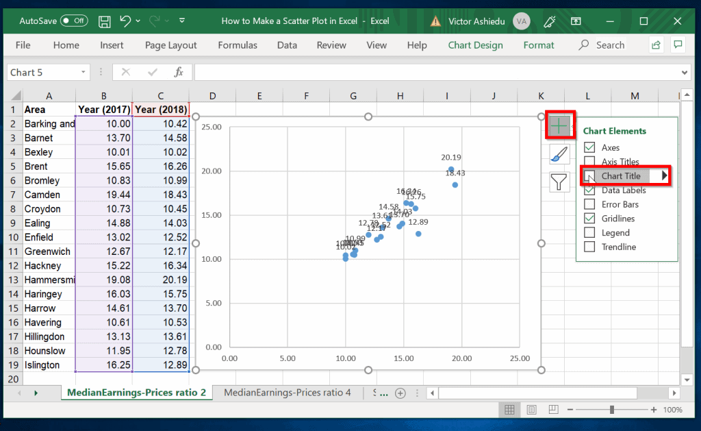 How to Make a Scatter Plot in Excel