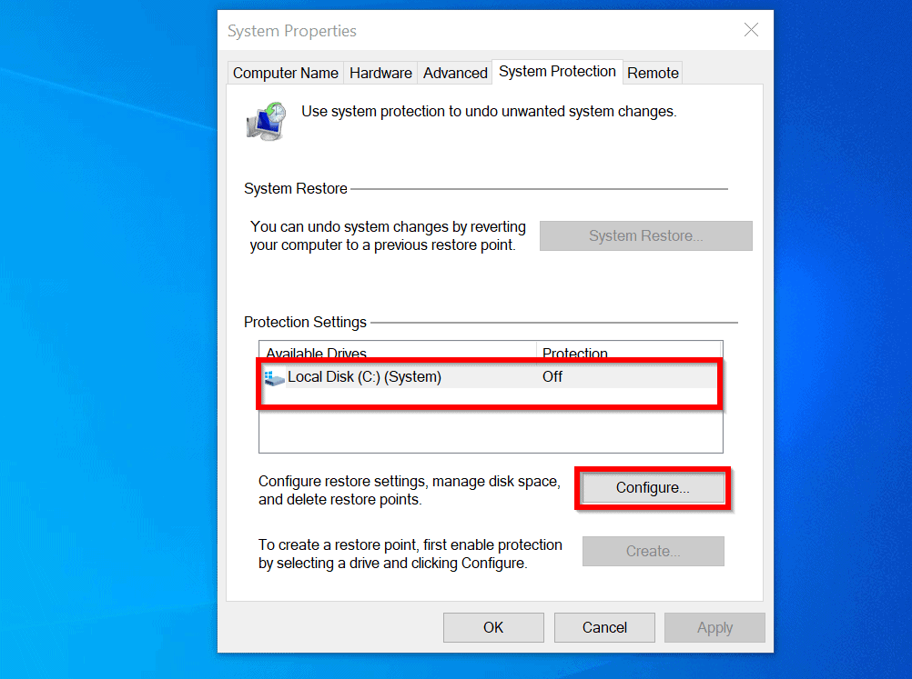 Solved: System Restore Greyed Out in Windows 10 u backup