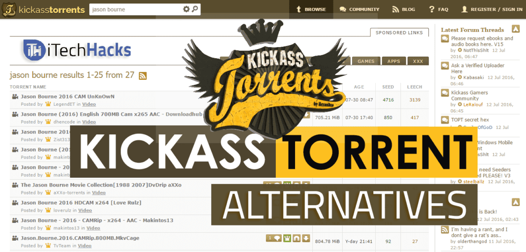 8 Best KickAss Torrent Alternatives (Kat) 2019 (WORKING 100)