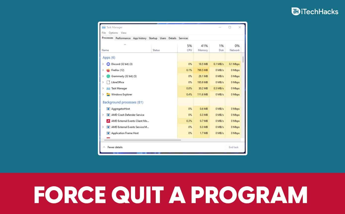 7 Ways To Force Quit a Program on Windows 11