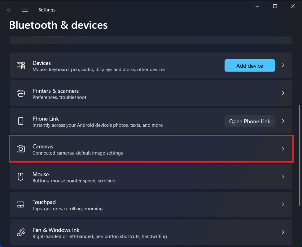 How to Change Default cam to External cam in Windows 11/10