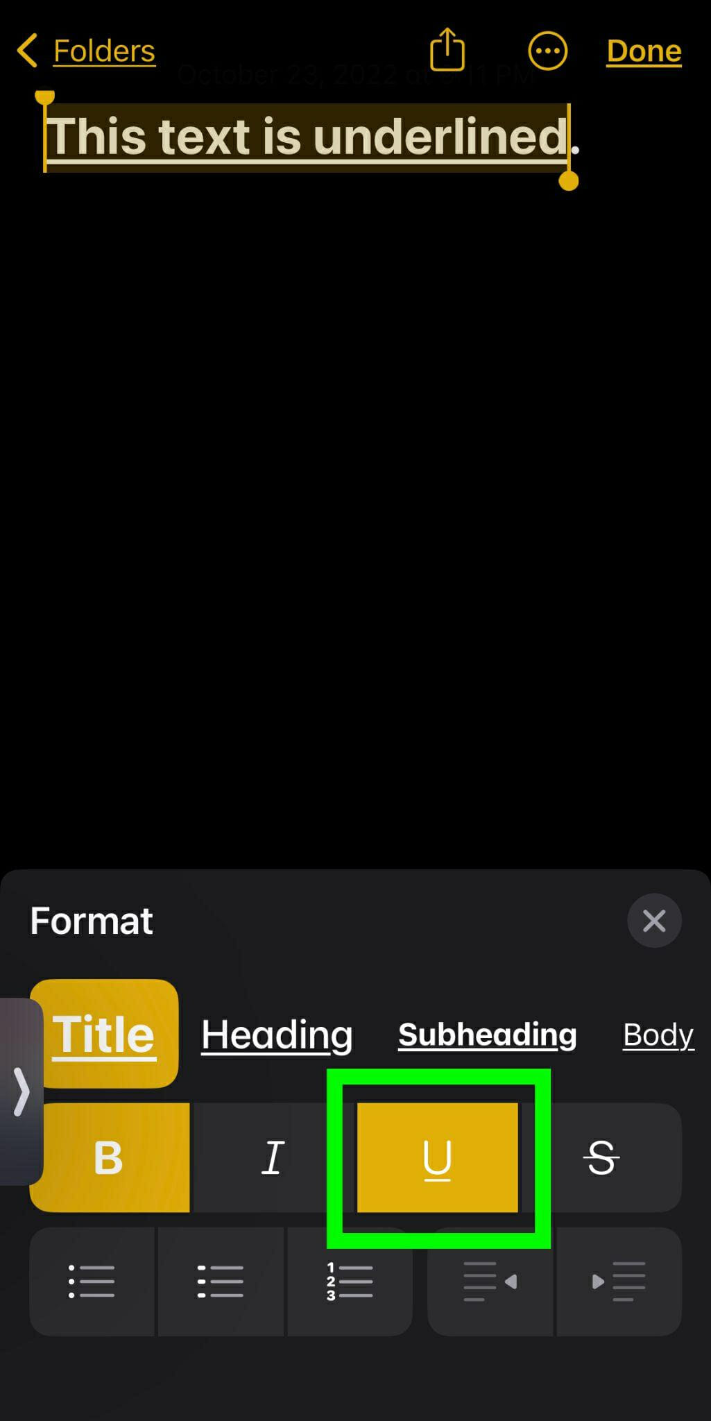 How To Underline Text On An iPhone iTechTalk