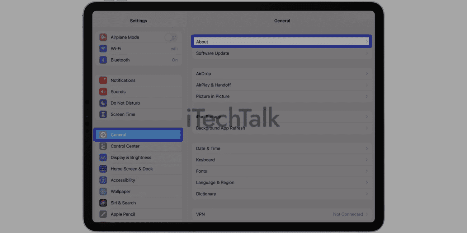 How To Find MAC Address On iPad