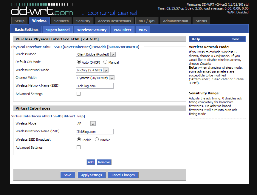 Configure DDWRT Router as an Access Point or Wireless Repeater ITek Blog