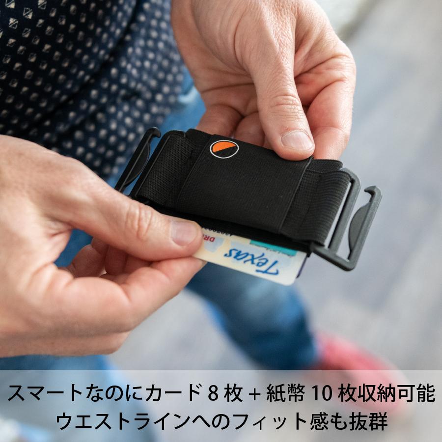 ウエストポーチ カードホルダー メンズ レディース 収納 ウエストバッグ カード One80Pouch 超薄型 クレジットカード
