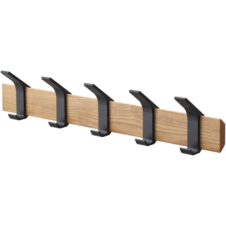 コートハンガー 山崎実業 RIN ウォールコートハンガー 壁掛け 木製 お部屋のおしゃれインテリアに！ YAMAZAKI リン ブラウン