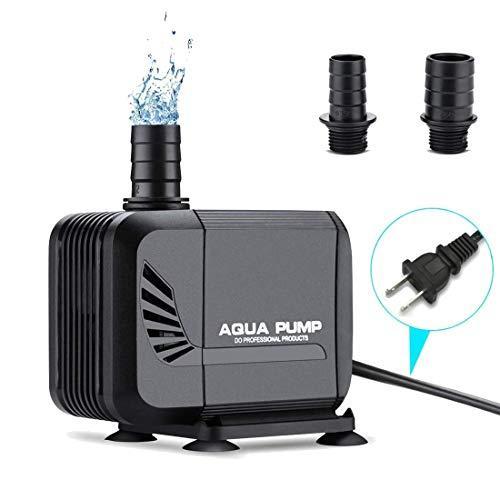 水中ポンプ 魚タンク、池、水槽、水耕栽培 用 ウォーターポンプ 吐出量1500L/H 最大揚程1.6M ミニポンプ 水循環ポ