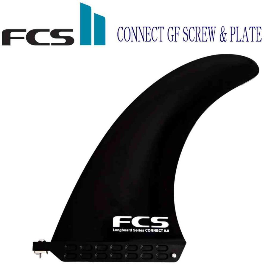 FCS フィン エフシーエス サーフィン フィン ロングボード シングル センター CONNECT GF SCREW & PLATE