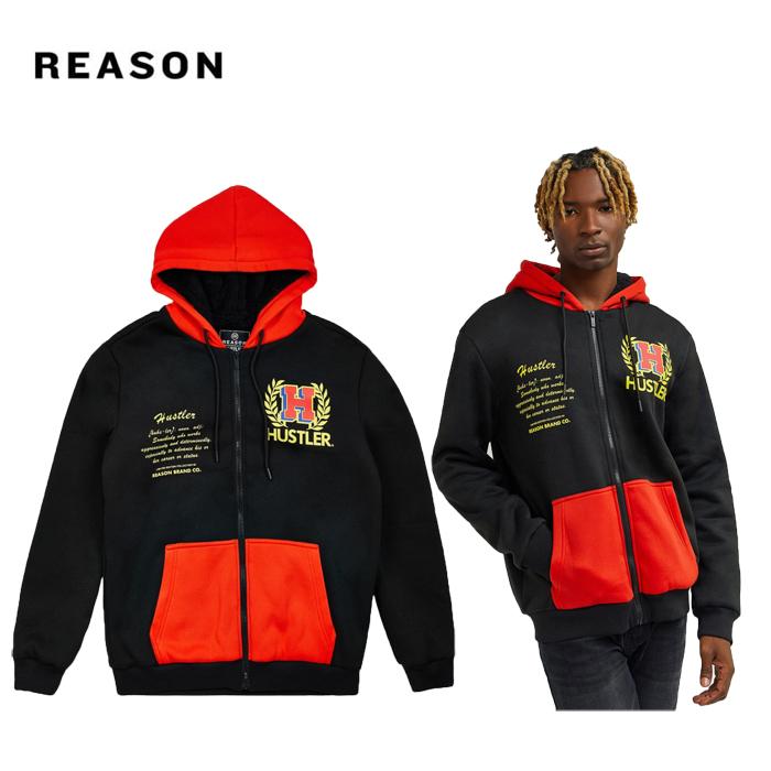 パーカー REASON リーズン Hustler Define Sherpa Hoodie メンズ レディース TOPS メンズパーカー