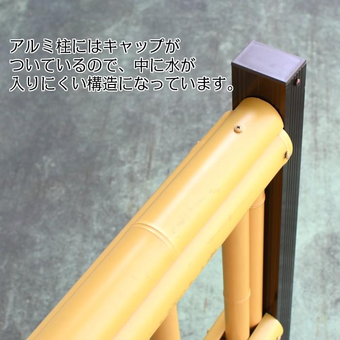 金閣寺垣（きんかくじがき） プラスチック竹垣フェンス1枚 幅180×高さ60cm 国産 A01049竹材や庭園