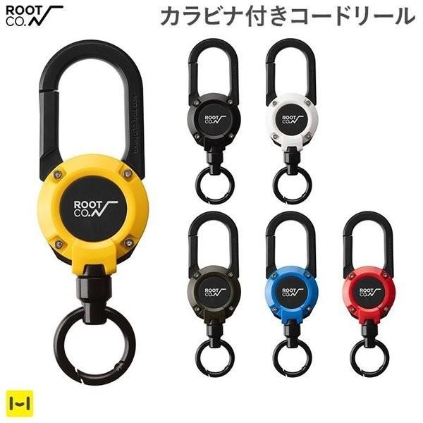 カラビナ リール コードリール キーホルダー マグネット 落下防止 アウトドア ミリタリー ROOT CO. GRAVITY MAG REEL