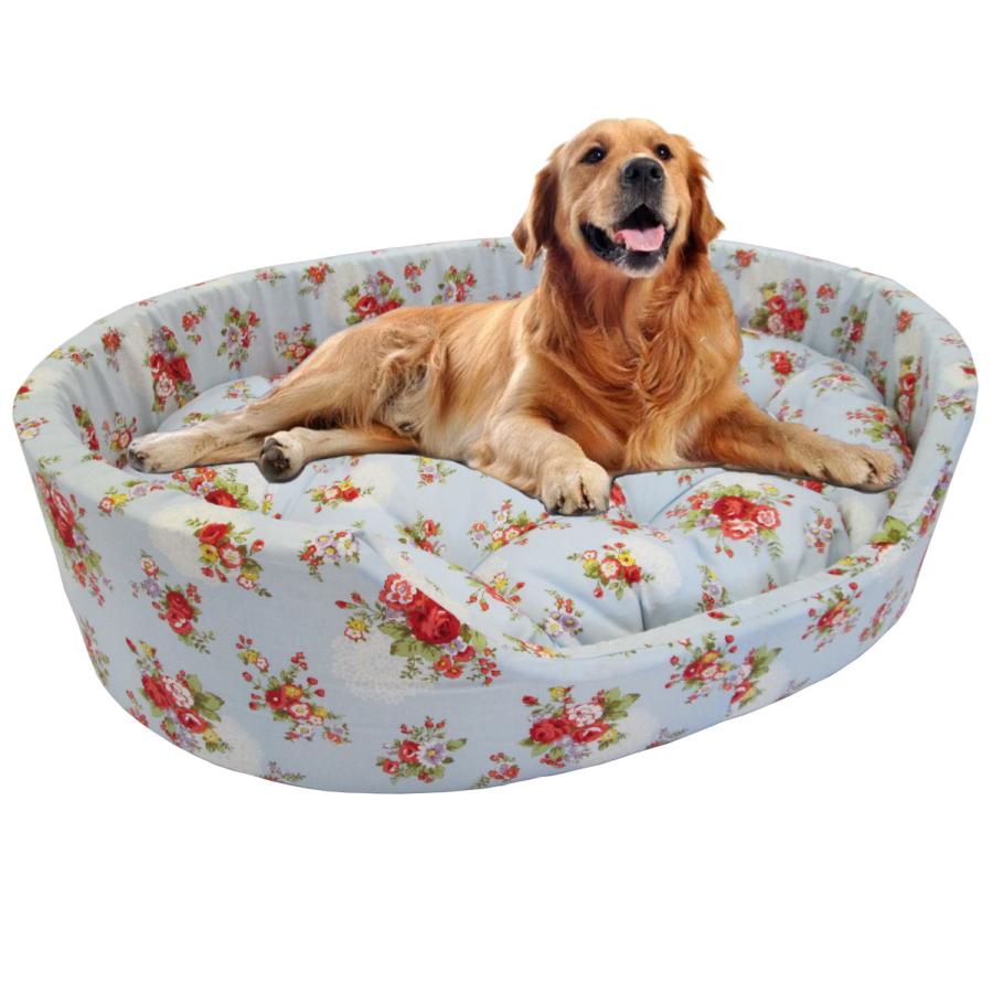 ペットベッド LLサイズ 大型犬用 日本製 花柄 ブルー b032LONGLIFE 通販 Yahoo!ショッピング