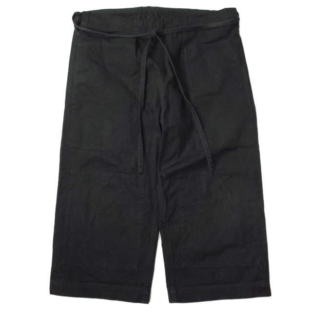 TUKI ツキ 日本製 KARATE PANTS カラテパンツ 0083 4 Blue Black オーバーダイ イージー ワイド ニーパッチ