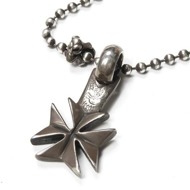 ビルウォールレザー BILL WALL LEATHER Maltese Cross Zipper Pull & 4mm Ball Chain