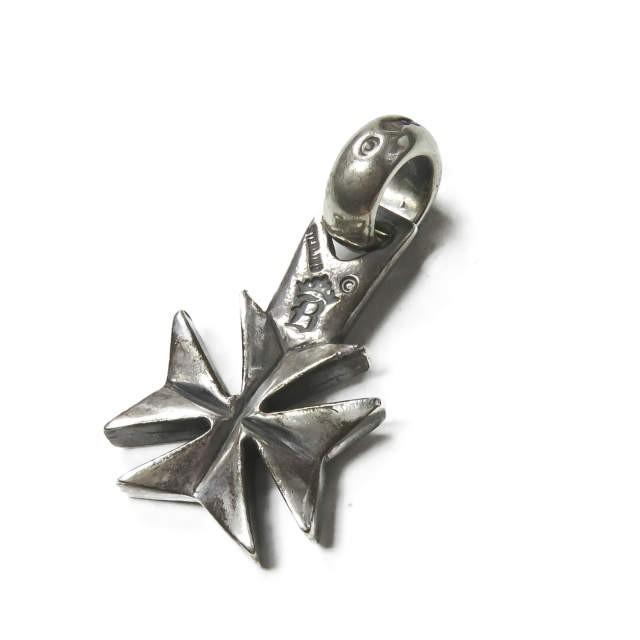 ビルウォールレザー BILL WALL LEATHER Maltese Cross Zipper Pull Large アイアンクロスジップ