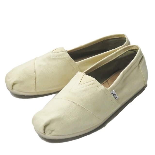 トムス TOMS Classic Canvas キャンバスクラシックスリッポン US9(27cm) ベージュ スニーカー エスパ シューズ