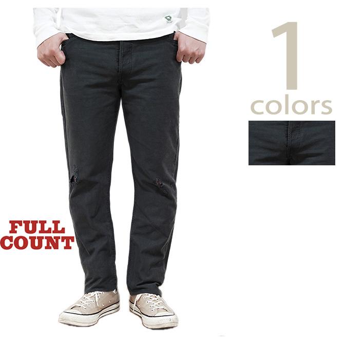 FULLCOUNT（フルカウント） 1109DB ブラックドビークロスパンツ Black Dobby Cloth Fade Black