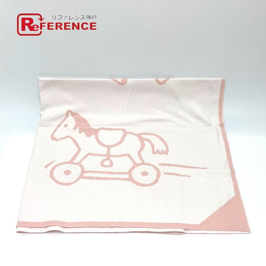 未使用 HERMES エルメス プレード アダダ ベビー ブランケット コットン キッズ ピンク 243719824リファレンス