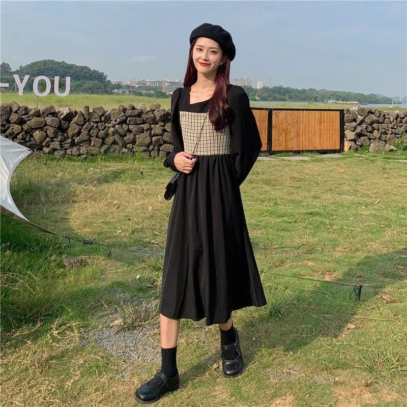 ワンピース レディース 秋 長袖 きれいめ ロング シンプル 中学生 高校生 ファッション 女子 かわいい おしゃれ
