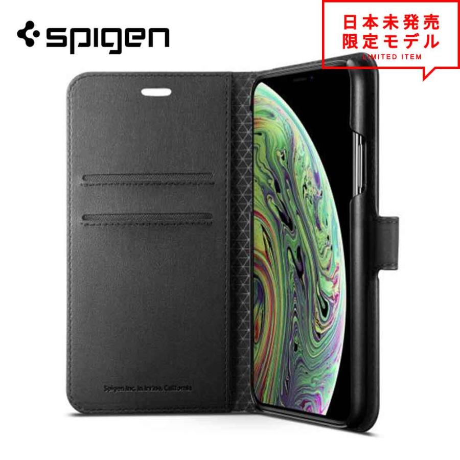 即納 正規品 Spigen シュピゲン iPhone X/XS/XSMax/XR ウォレット S wallet ケース カバー ブラック