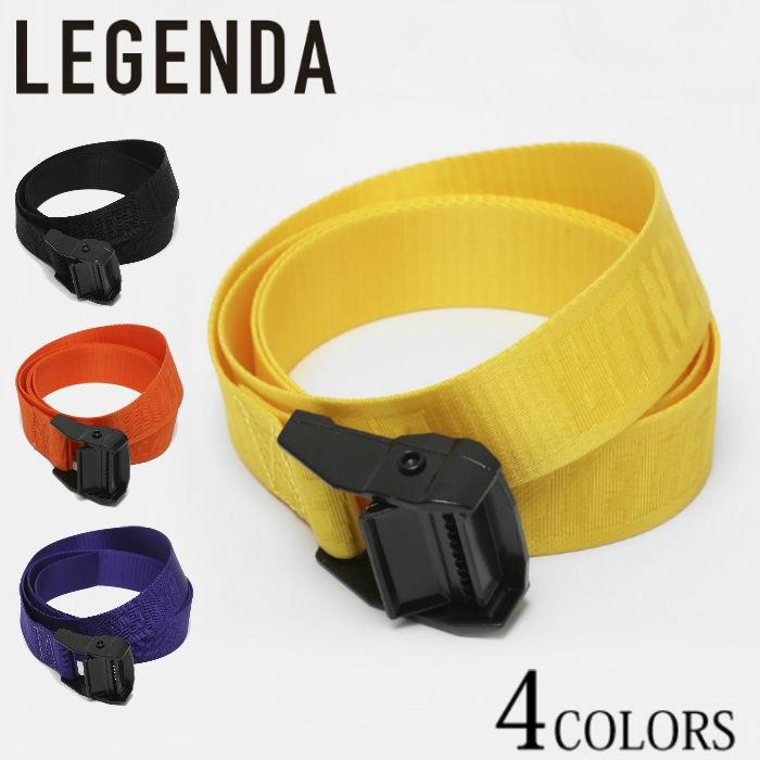 LEGENDA レジェンダ Industrial Backle Neon Tape ベルト メンズ レディース ユニセックス カジュアル
