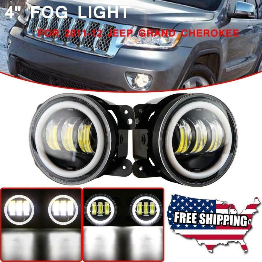 4" ラウンド主導フォグランプ運転バンパーランプのための2011年から2012年ジープグランドチェロキー 4" Round Led Fog