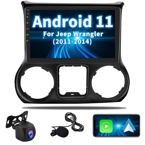 ジープラングラー用Hikity Androidカーステレオ2011 2012 2013 2014ワイヤレスカープレイ対応Android