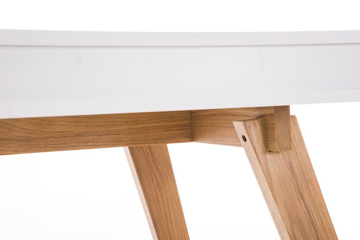 HH42831 Schreibtisch Porto 140 cm V2 weiß Bürotisch Tisch