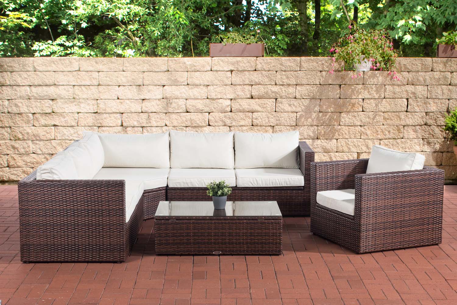 Rattan Lounge Set Tibera Gartenmöbel Set Polyrattan Loungemöbel Set Stauraum Xxl | Ebay