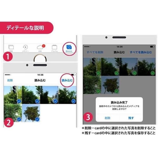 iPhone iPad用 SDカードリーダー スマホ 写真 動画 取り込み 読み込み 移動 転送 SDカード
