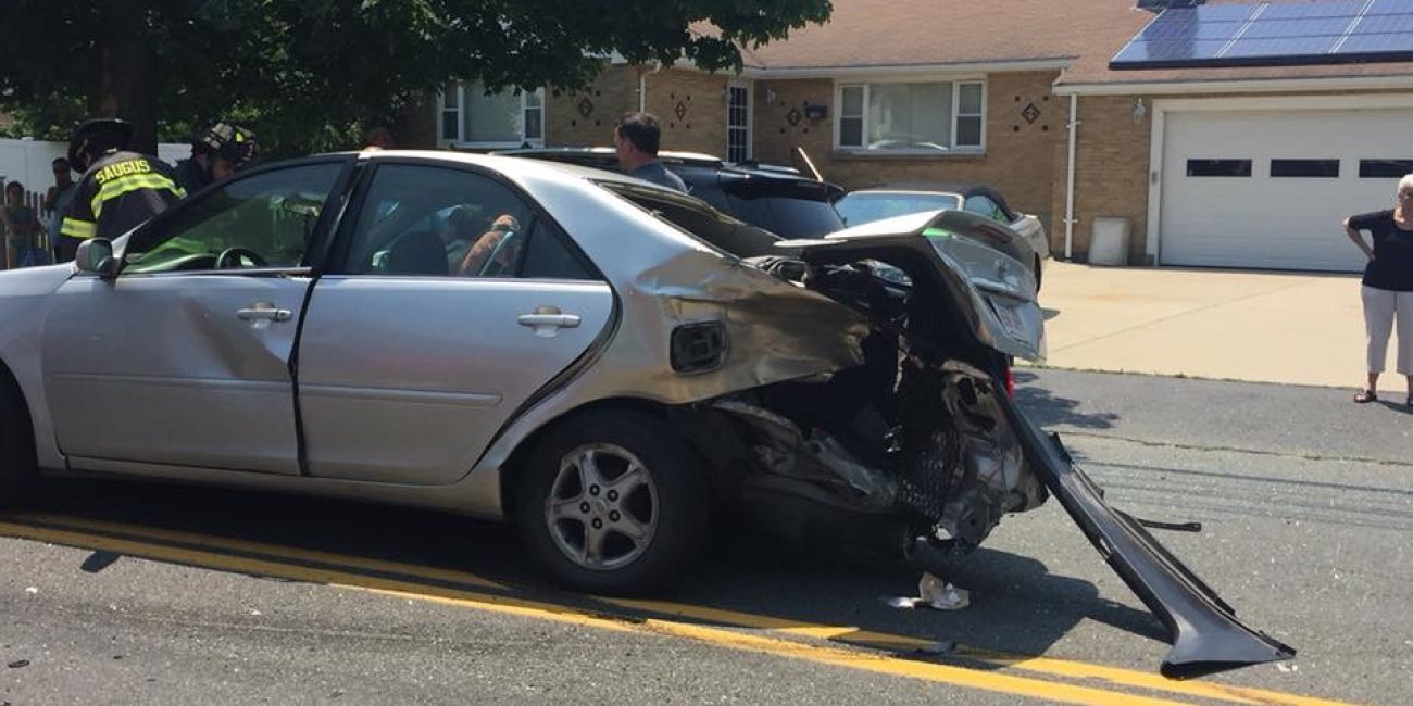 VIDEO Driver arrested, charged with drunken driving after Saugus crash