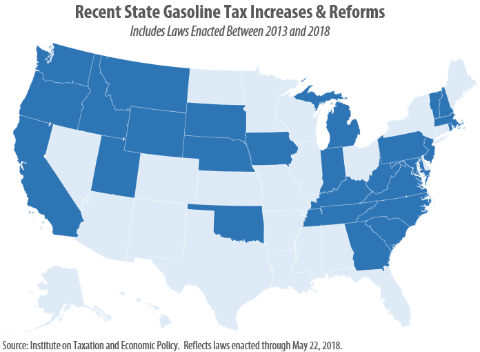 Most States Have Raised Gas Taxes in Recent Years ITEP