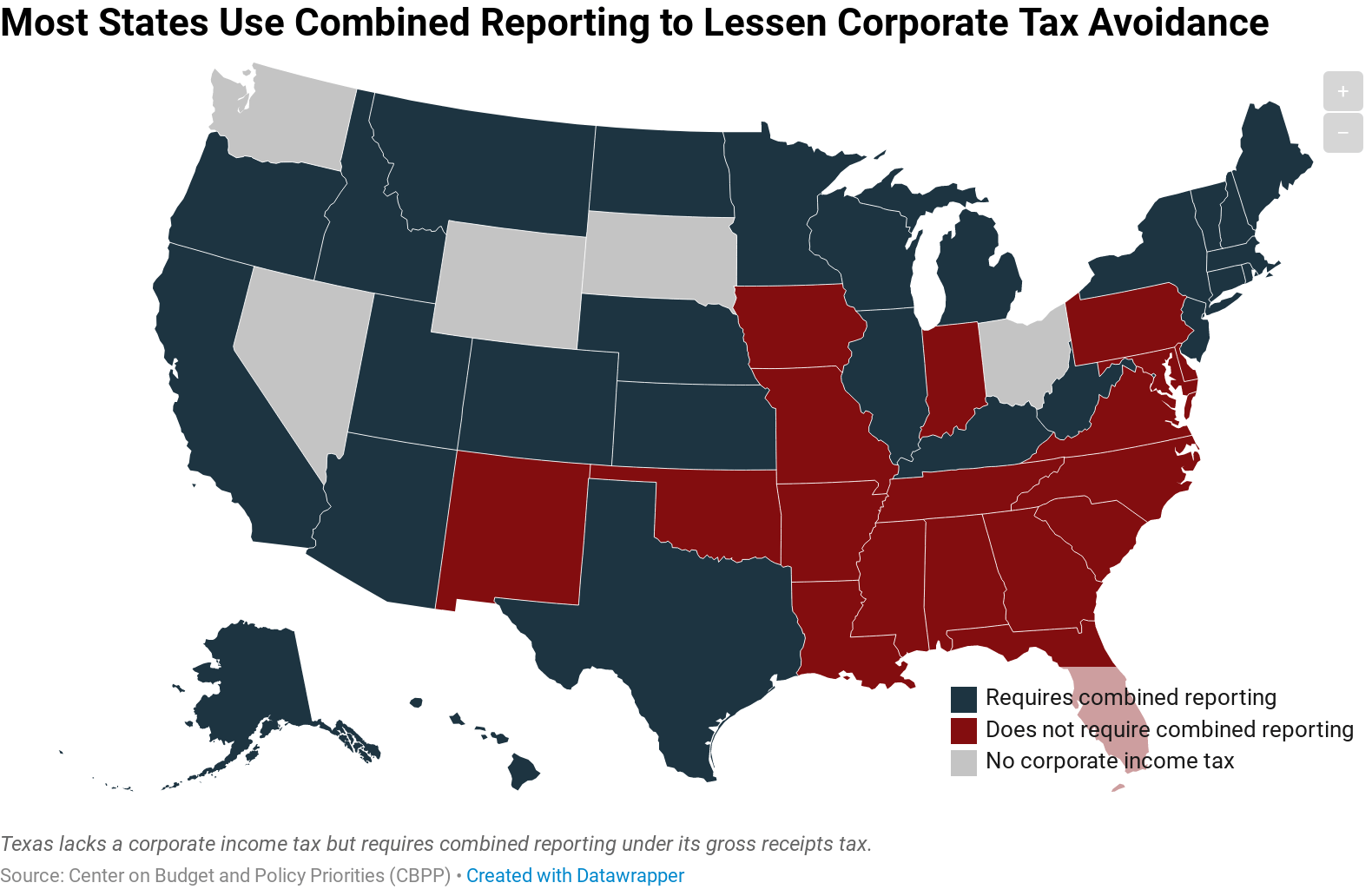 Combined Reporting Lessens Corporate Tax Avoidance at State Level ITEP
