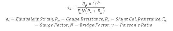 Strain Gauge Shunt Equivalent Calculations in iTestSystem ITM