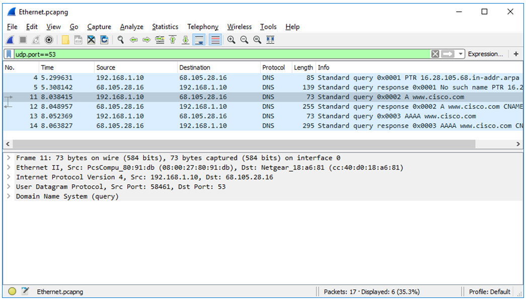 Windows wireshark filter dns traffic verei