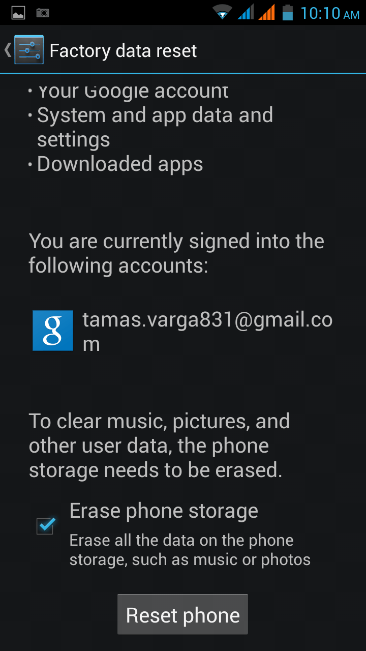 Google Play Error 403 ITFröccs.hu