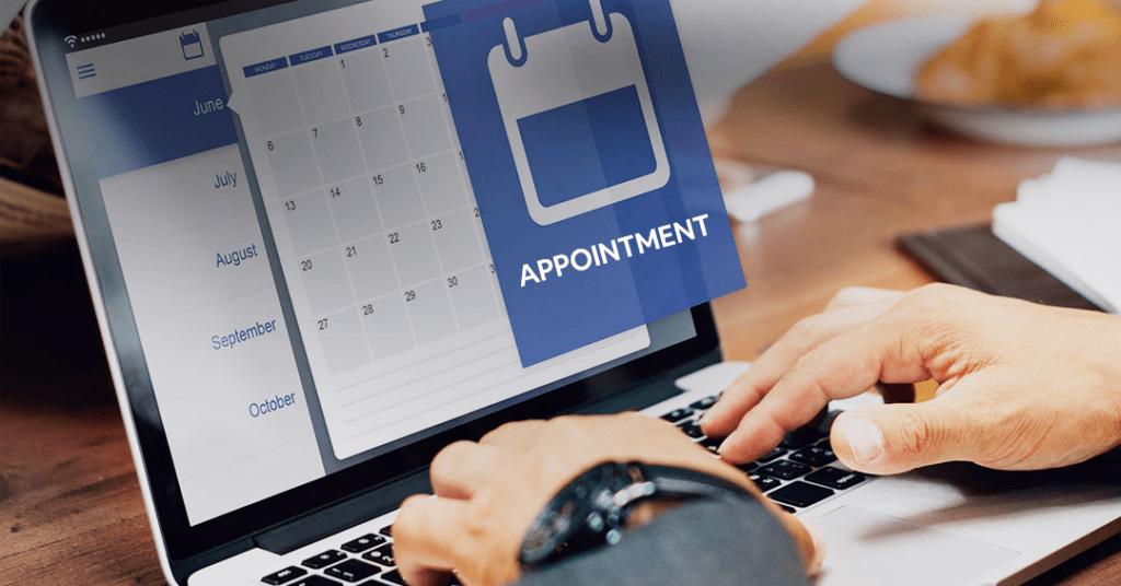 How does online appointment scheduling software work