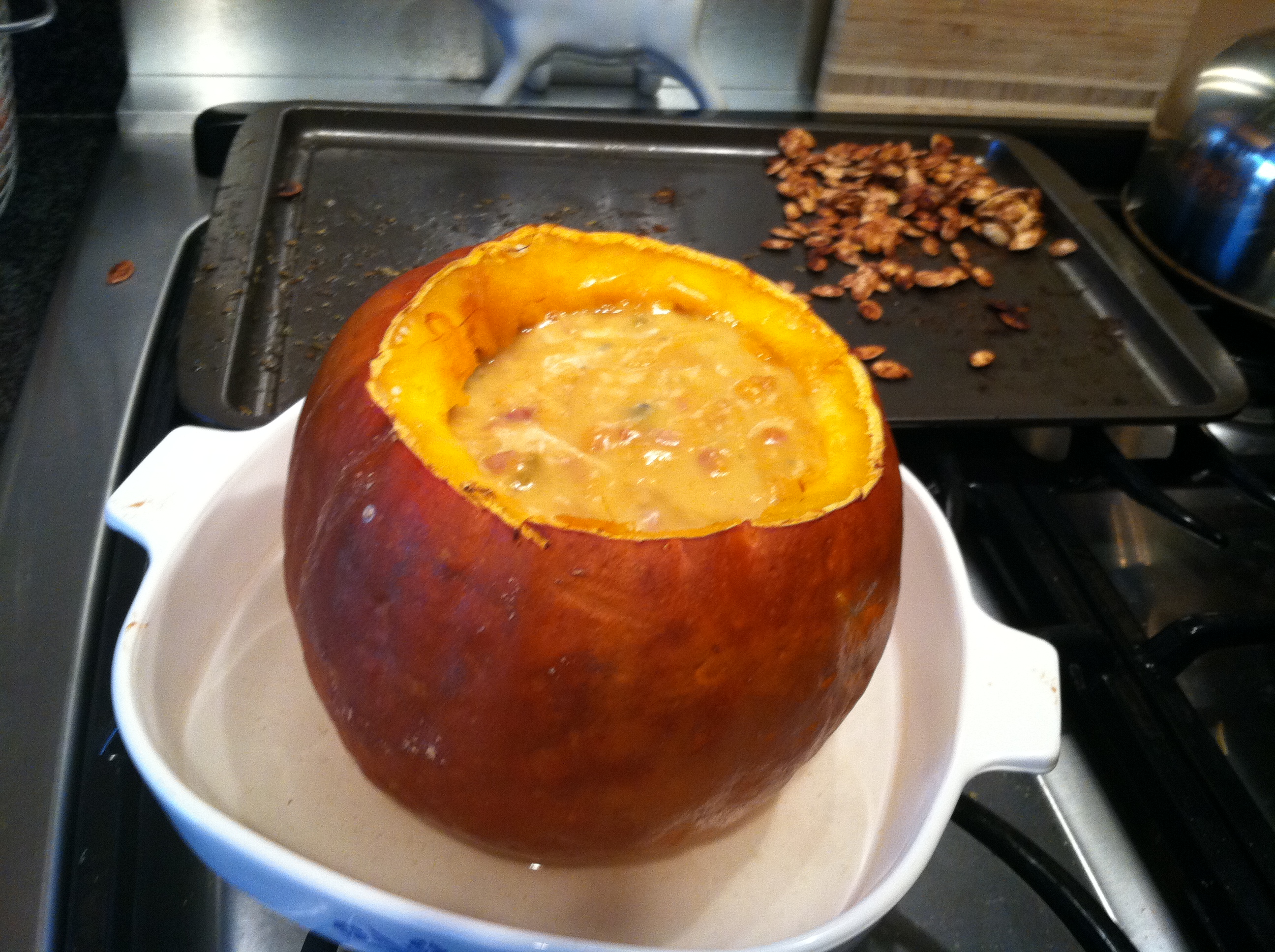 CHEESE DIP IN A BAKED PUMPKIN BOWL It Girl Weddings