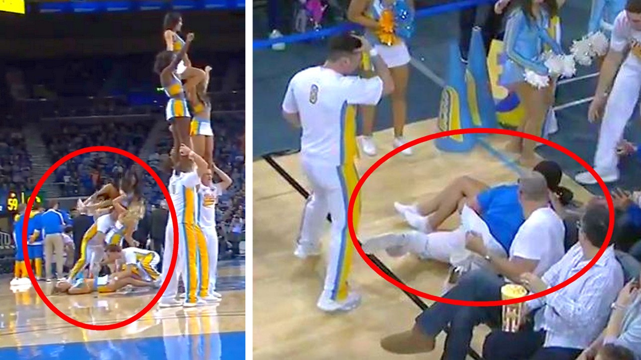 UCLA Cheerleader Takes a Tumble...TWICE! ITG Next