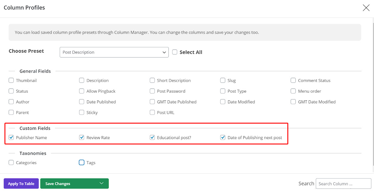 How to bulk edit multi WordPress post/custom post custom fields at the same time? WordPress