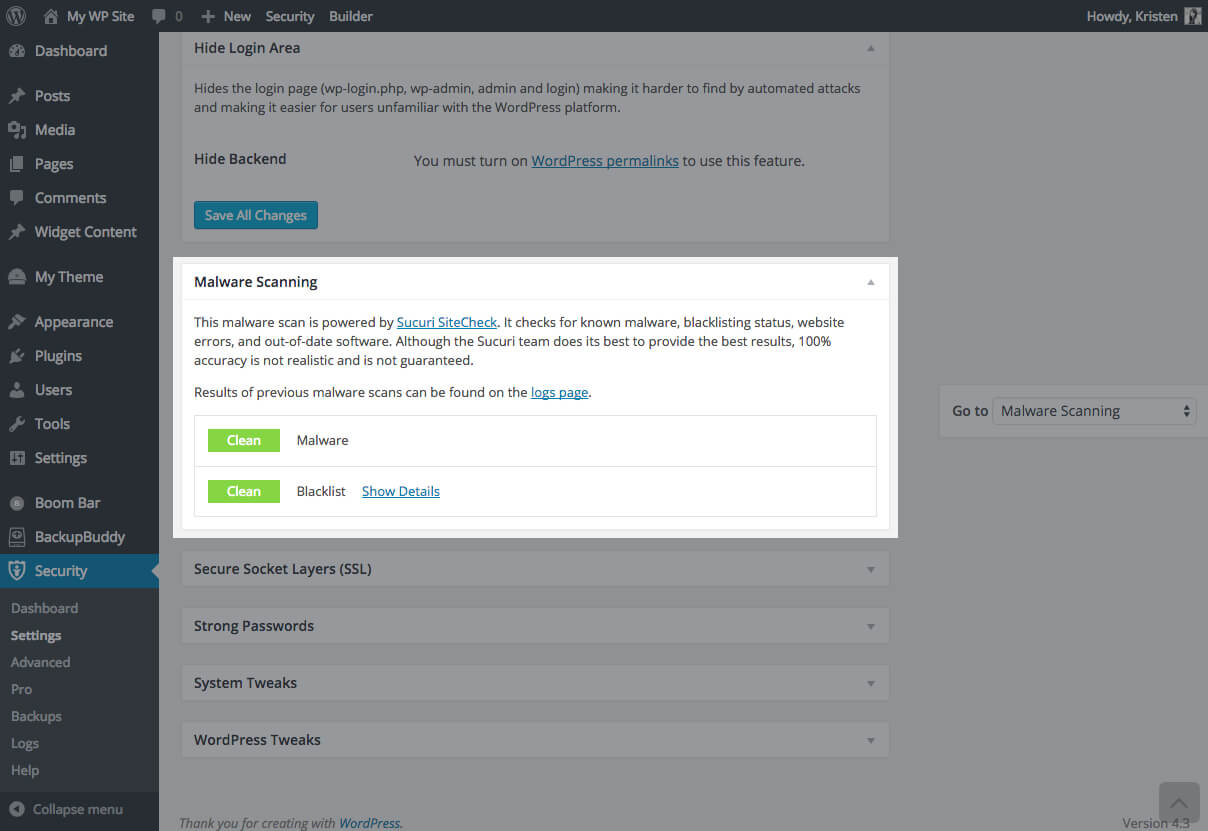 Malware Scanning Now Powered by Sucuri in iThemes Security
