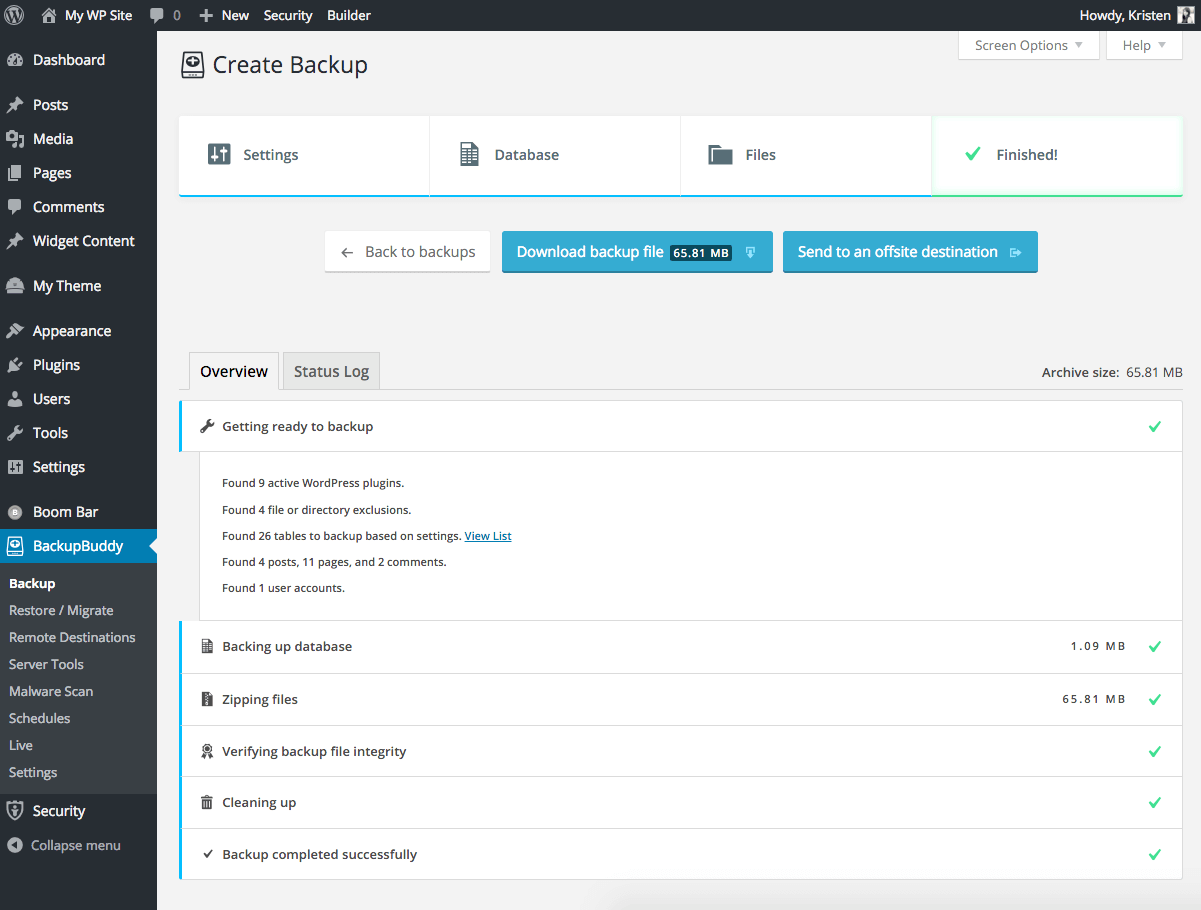 Kemence Keskeny sajnálatos módon automatic backup of your wordpress off